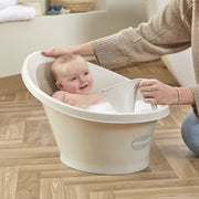 Bañera Ecológica para Bebé Shnuggle | Plástico Reciclado | Soporte integrado para recién nacido y respaldo suave